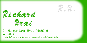 richard urai business card