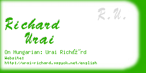 richard urai business card